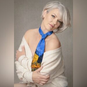 Van Gogh 💯 % silk tie painting from 1888